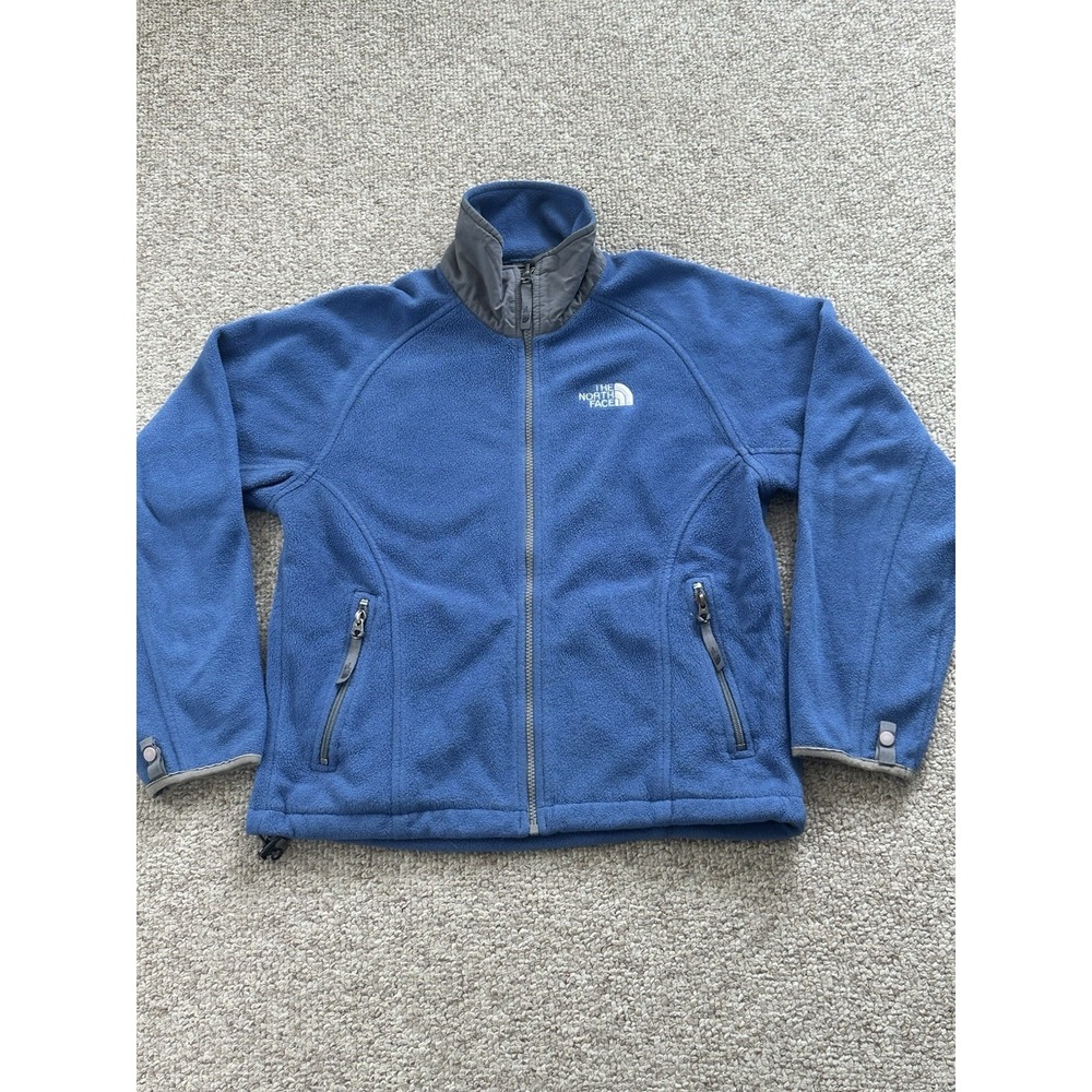 The North Face Polartec Full Zip Fleece Jacket Women's Size XS Blue Y2K